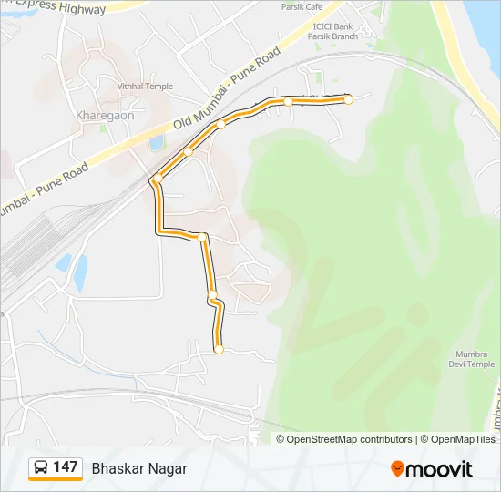 147 Bus Line Map