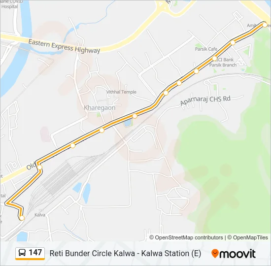147 Bus Line Map