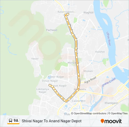 9A Bus Line Map