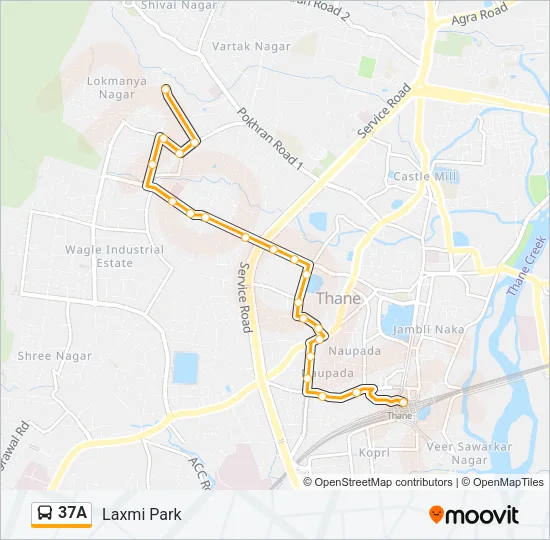 37A Bus Line Map