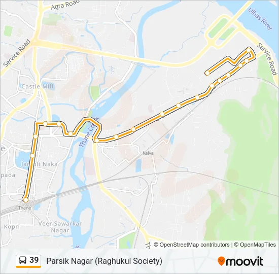 39 Bus Line Map