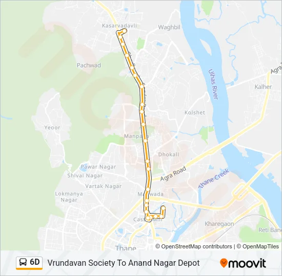 6D Bus Line Map