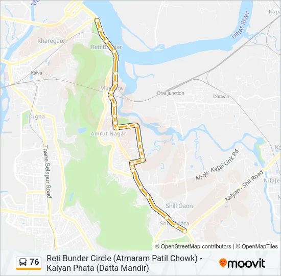 76 Bus Line Map