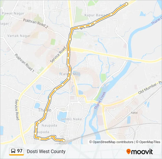 97 Bus Line Map