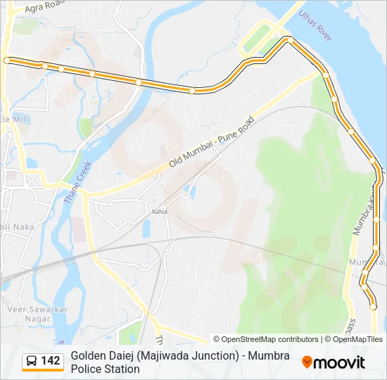 142 Bus Line Map