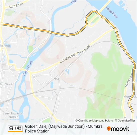 142 Bus Line Map