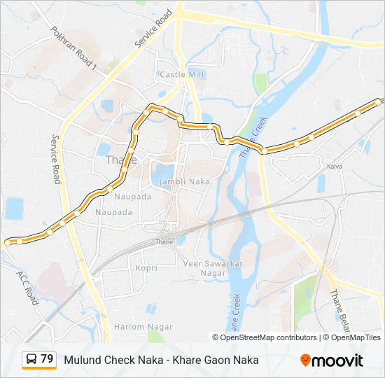 79 Bus Line Map
