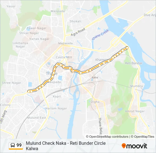 99 Bus Line Map