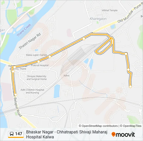 147 Bus Line Map