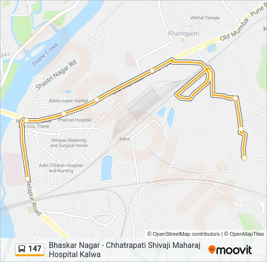147 Bus Line Map