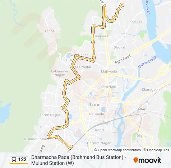 122 Bus Line Map