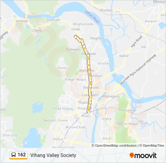 162 Bus Line Map