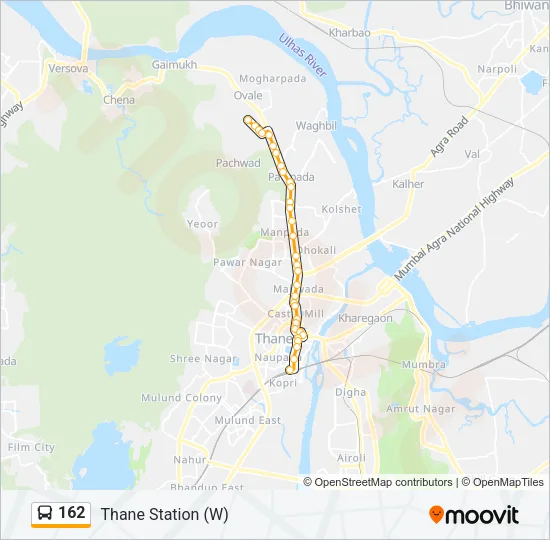 162 Bus Line Map