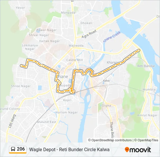 206 Bus Line Map