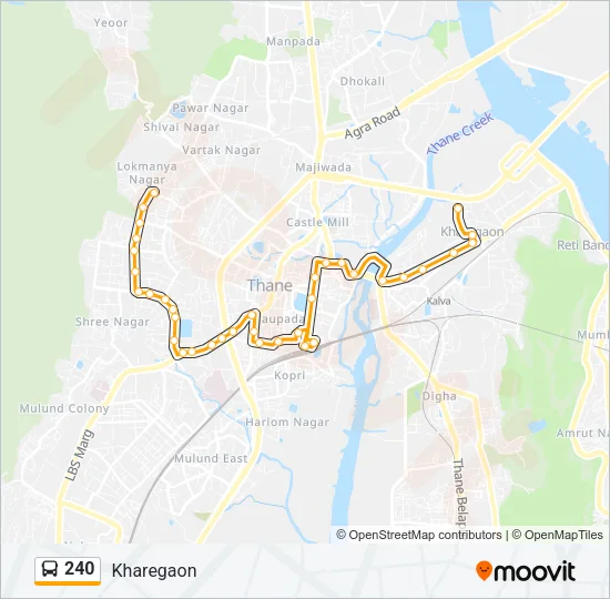 240 Bus Line Map