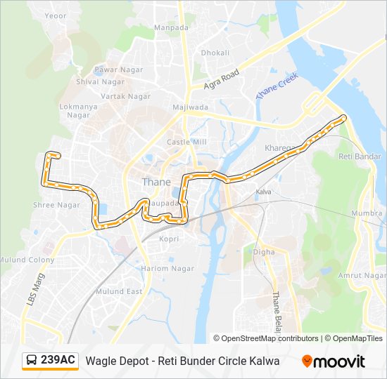 239AC Route: Schedules, Stops & Maps - Wagle Depot (Updated)