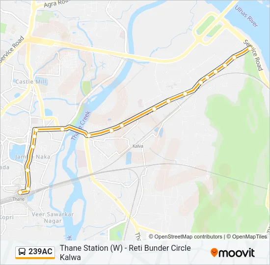 239AC Bus Line Map