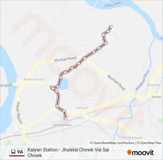 9A Bus Line Map