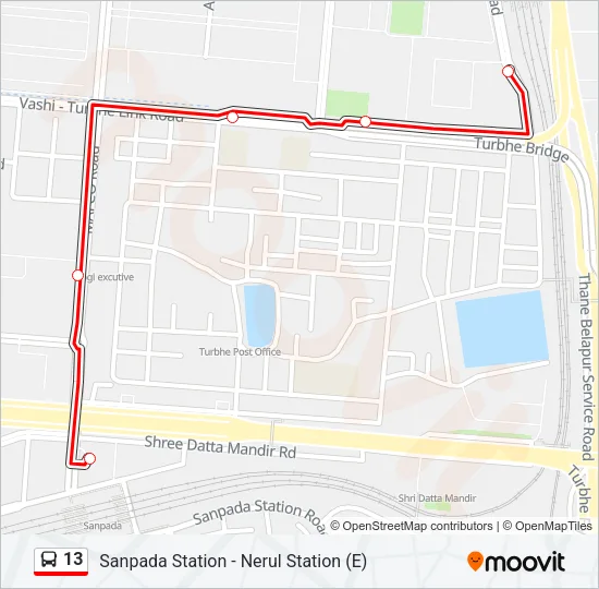 13 Bus Line Map