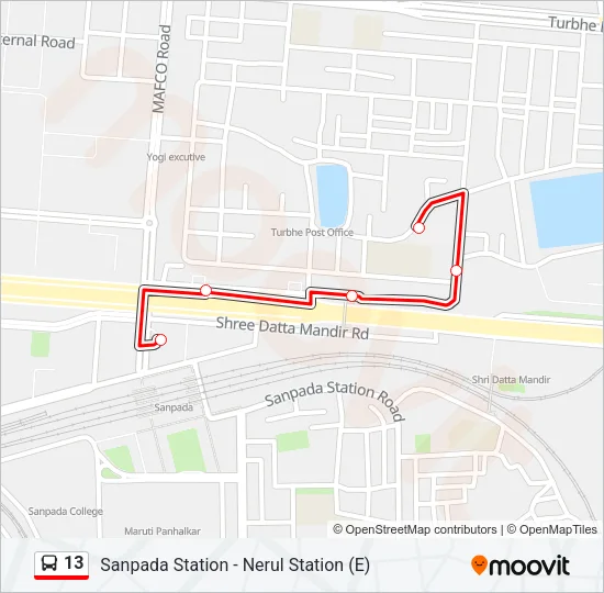 13 Bus Line Map
