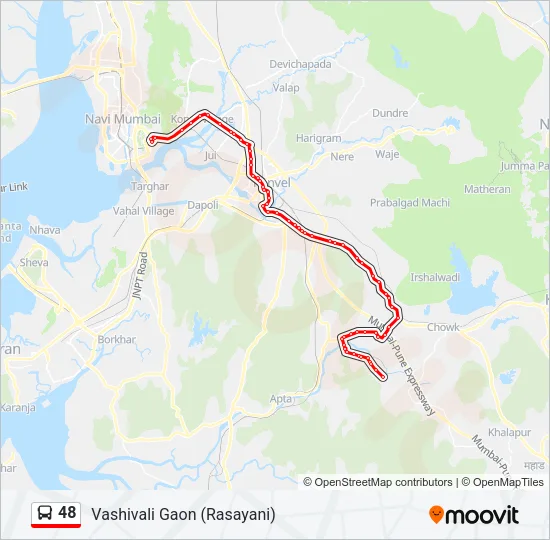48 Bus Line Map
