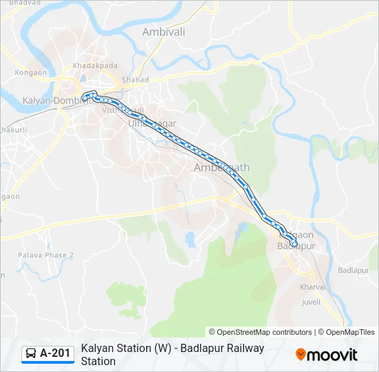 A-201 Bus Line Map