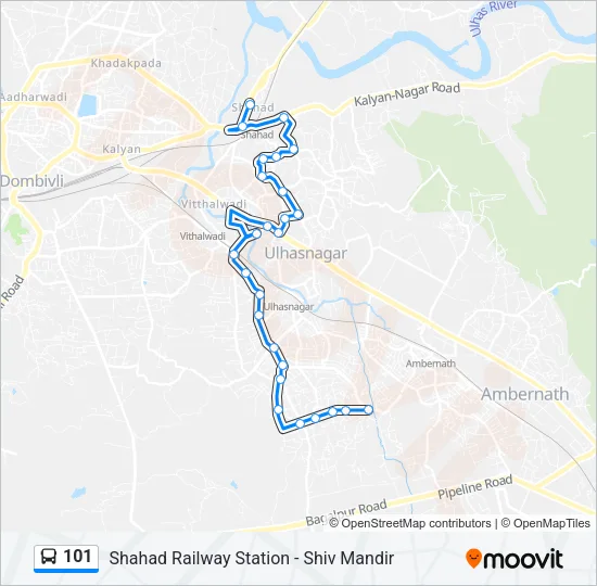 101 Bus Line Map