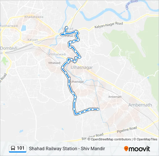 101 Bus Line Map