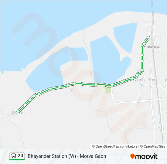 20 Bus Line Map