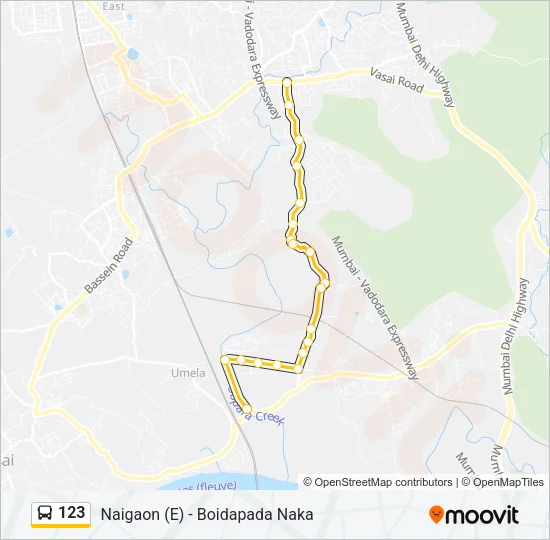 123 Bus Line Map