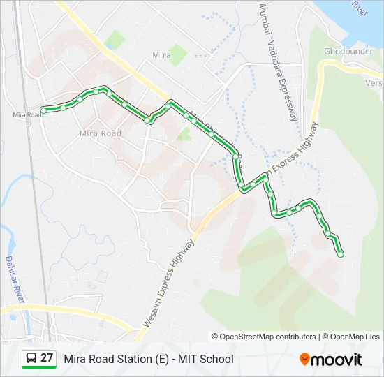 27 Bus Line Map