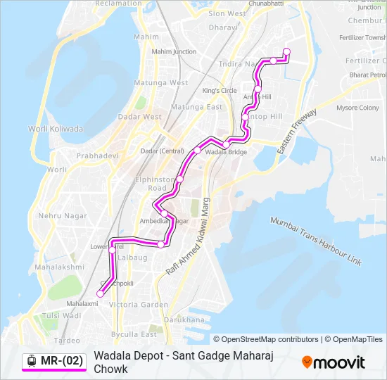 MR-(02) Light Rail Line Map