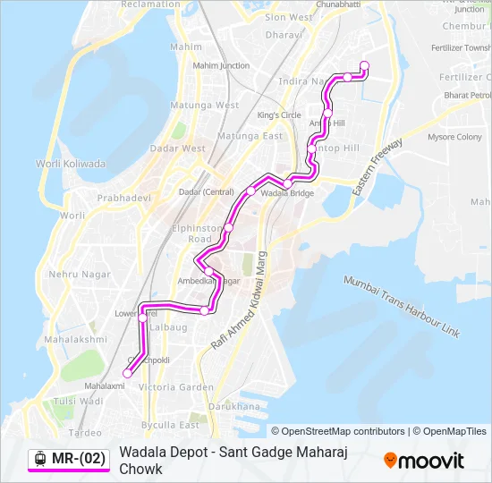 MR-(02) Light Rail Line Map