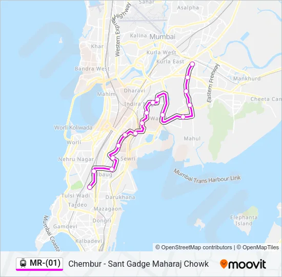 MR-(01) Light Rail Line Map