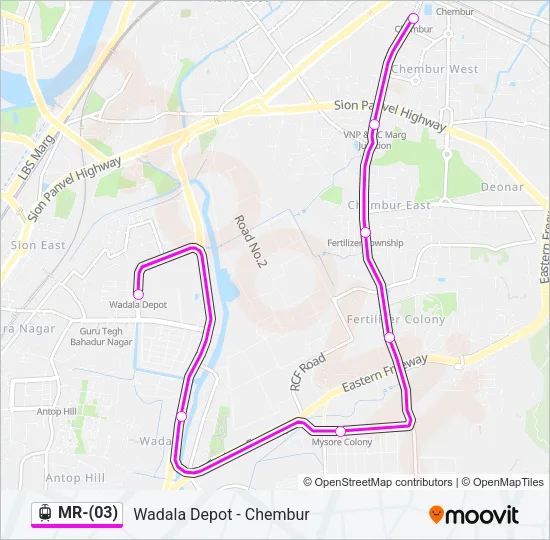 MR-(03) Light Rail Line Map