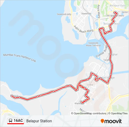 16AC Bus Line Map