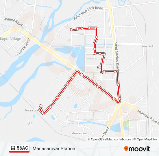 56AC Bus Line Map