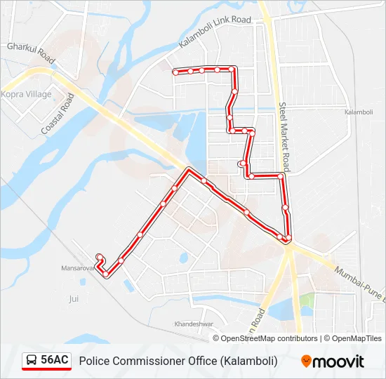 56AC Bus Line Map