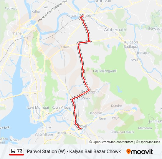 73 Route: Schedules, Stops & Maps - Panvel Station (W) (Updated)