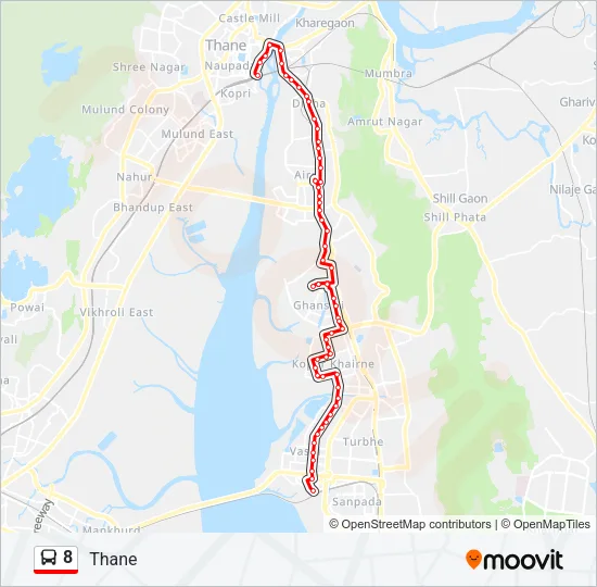 8 Bus Line Map