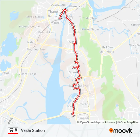 8 Bus Line Map