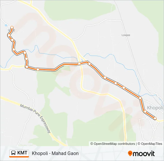 KMT Bus Line Map