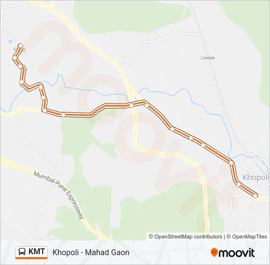 KMT Bus Line Map