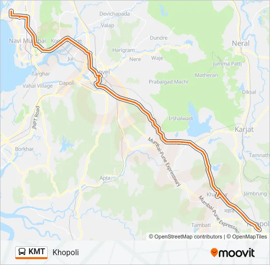 KMT Bus Line Map