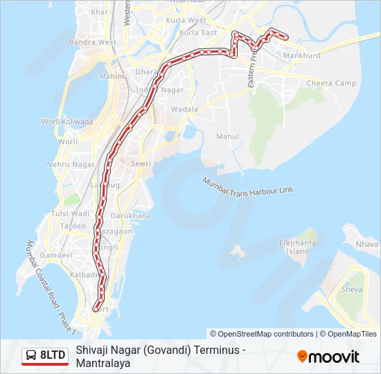 8LTD Bus Line Map