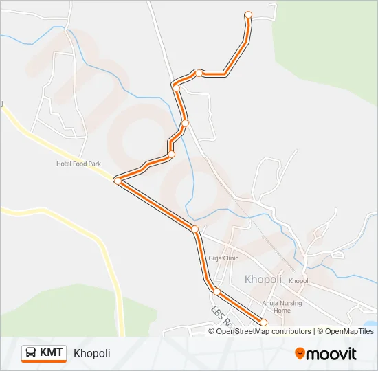 KMT Bus Line Map