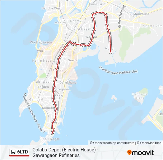 6LTD Bus Line Map