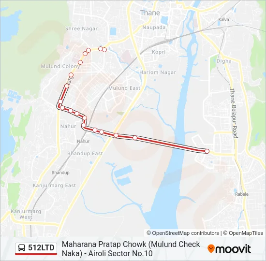 512LTD Bus Line Map