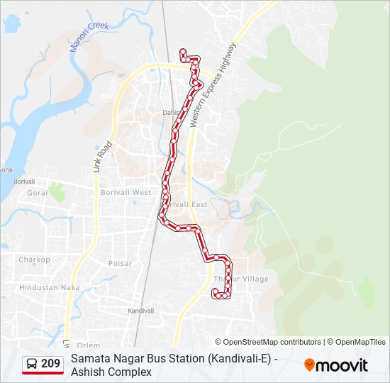 209 Route Schedules, Stops & Maps Ashish Complex (Updated)