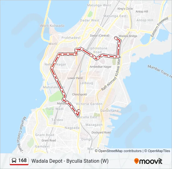 168 Bus Line Map